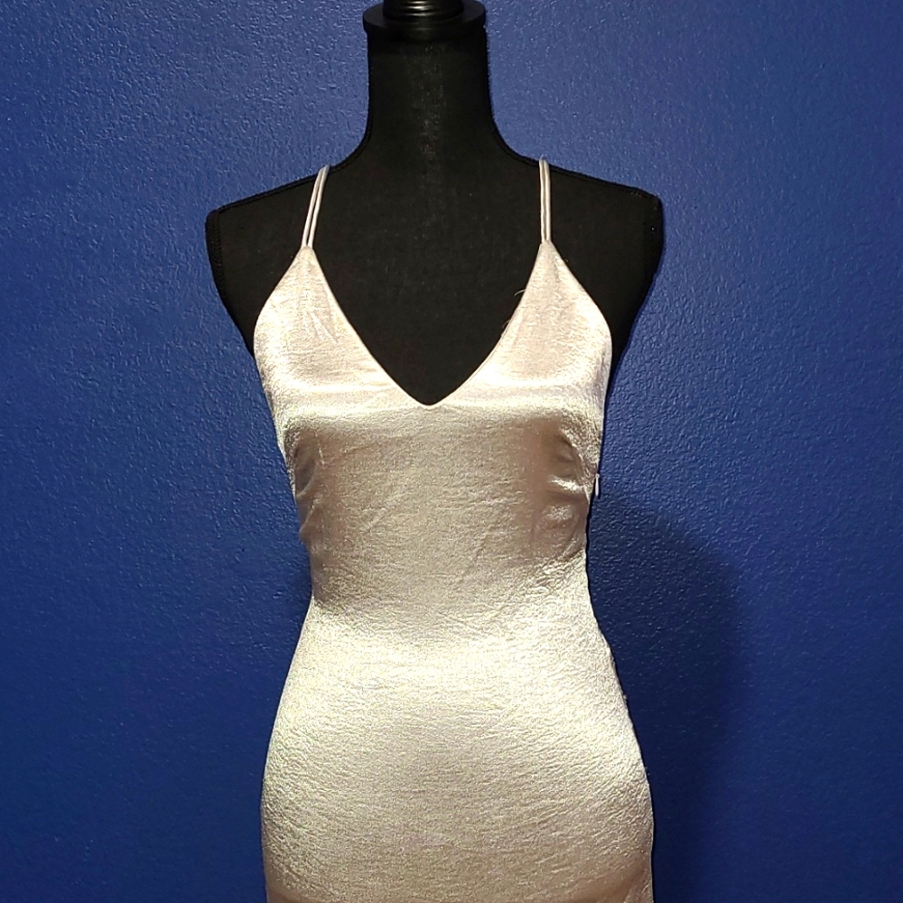 Formal, silver, casino Royale body loving long gown